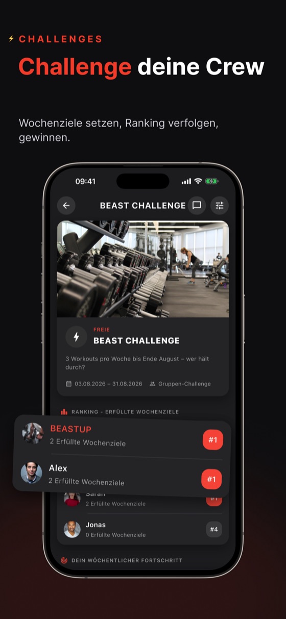 Challenges: Challenge deine Crew